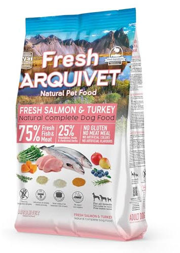 Arquivet Fresh Salmon & Turkey 2,5 Kg Pienso semihúmedo de salmón y Pavo