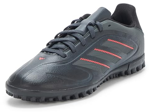 adidas Botas de fútbol unisex para niños Copa Pure Iii Club Turf Football Boots, Negro Carbon Lucid Red, 37 1/3 EU