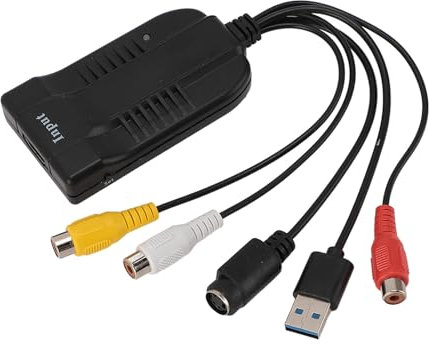 Scheda di Acquisizione Video, Dispositivo di Acquisizione Video USB, HDMI, AV, VHS a Digital Conventor, Mini DV VCR Hi8 DVD a Convertitore Digitale per PC TV Laptop