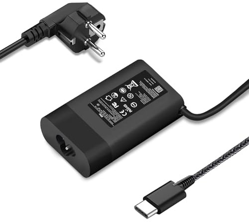 65-W-USB-C-Laptop-Ladegerät, Netzteil, kompatibel mit HP Spectre X360, Chromebook, Elitebook, Envy, Spectre, ProBook, Typ-C-Ladekabel