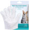 ltteea 18 Pieces Pet Wipes for Dog and Cat Cleaning Gloves Deodorizing Hypoallergenic Grooming Wipes for Fur Face Paws Ears Butt,Waterless Wash Free Pet Glove Wipes for Daily Care & Traveling (1)