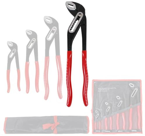 BOOMET Alicates para bombas de agua individualmente o en conjunto, 400 mm, alicates robustos para un agarre y sujeción precisos, ideal para grifos y trabajos de tuberías