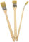 efo Pinceles de pintura en ángulo para radiador, 3 piezas, detrás del radiador, extensibles de largo alcance, mezcla natural rica en cerdas, juego de 3 pinceles de mango largo de 36 mm
