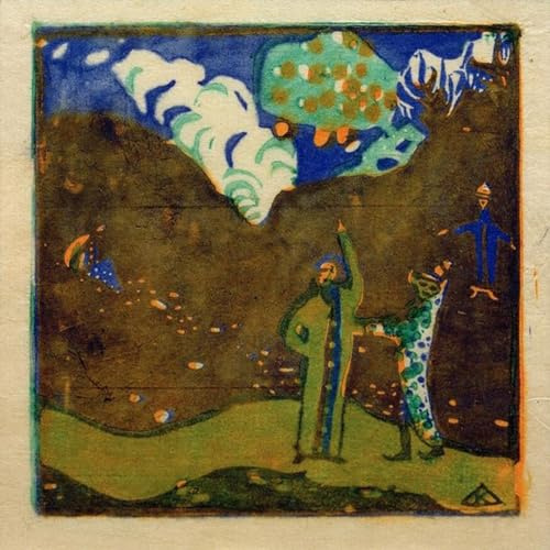 ZHAOSHAN klassischer Moderne Kunst Wandbild Poster Kunstdrucke Apfelbaum von Wassily Kandinsky Poster Bilder Leinwand für Wanddekoration 60x90cm