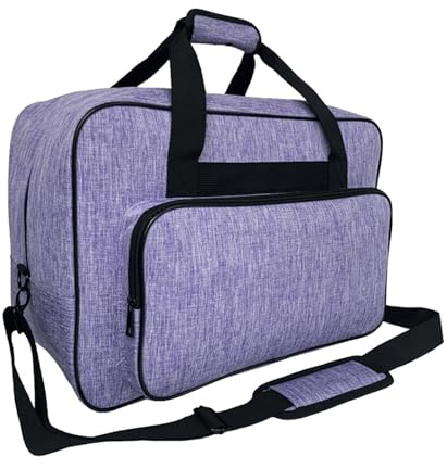BRABOSTON Nähmaschinentasche, Tragetasche für Nähmaschinen, Handtasche, Reisetasche, Zubehör, Tragetasche mit Griffen, Violett, Einheitsgröße