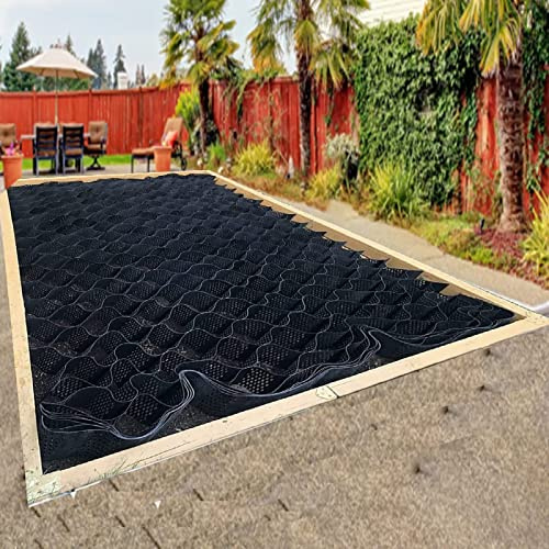 Griglia per ghiaia da 5 cm, per vialetto, stabilizzatore per ghiaia per parcheggi per camion leggeri, opzioni da 0,9 m/1,8 m/3 m/4 m/6,1 m/7 m/7,9 m/9,1 m, soluzione durevole per vialetti in ghiaia