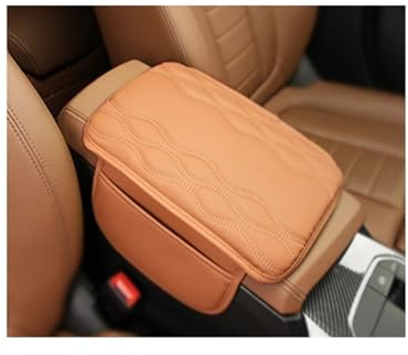 EVEKHAHHRB para Hyundai para Equus para Coupé para Azera para Ioniq Elevación Caja Cambios del Automóvil Reposabrazos Central Protección Codera Reposabrazos Central(Cognac-1PCS)