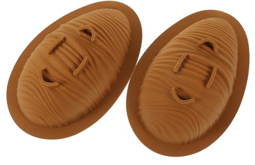 IMIKEYA Molde de Silicona para Hornear Huevos de Pascua Molde Flexible para Chocolate y Postres de Diseño Colorido y Seguro para Horno