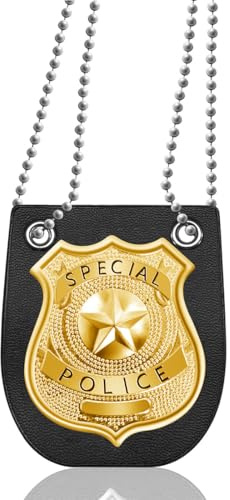 YAZWUR 1 pieza Placa Policia, Placa de Policia Niño, Accesorios Policia Niño, Disfraz Policia Niño, Accesorios Disfraz Policia para Halloween, Carnaval, Cosplay, Fiestas Temáticas