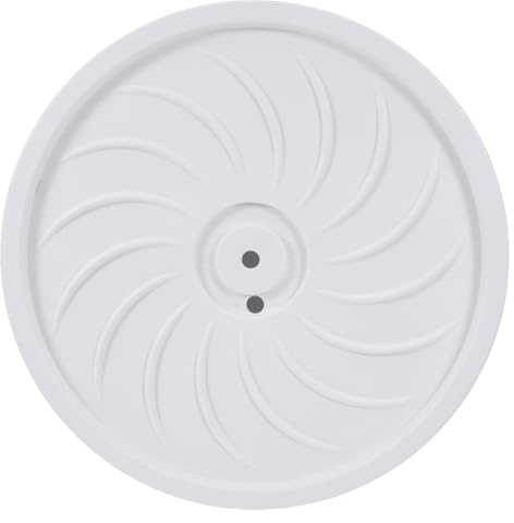 Abaodam Carrello per Fioriere da Veranda con Ruote, Vassoio di Drenaggio Rotondo da 26 Cm, Supporto Stabile per Vasi Pesanti, Trasportatore per Piante da Interno ed Esterno, Vassoio