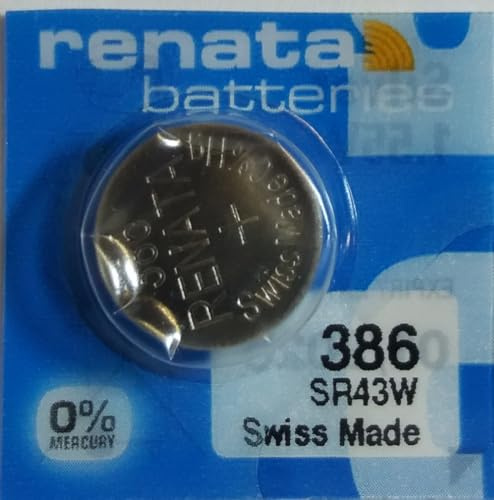 Renata/Swatch Group - Silver oxide button cell 386 RENATA 1.55V 130mAh