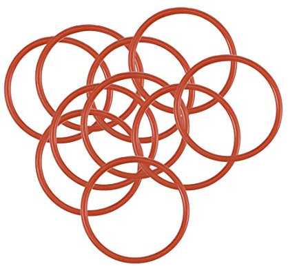 sourcing map 10 Stück O Ringe 15mmx13mmx1mm Dichtungsringe Rund Gummi Dichtung O Ring Seals Unterlegscheibe für Wasserhahn Spülventile Waschbecken Duschablauf Hydraulik Rohrschlauch