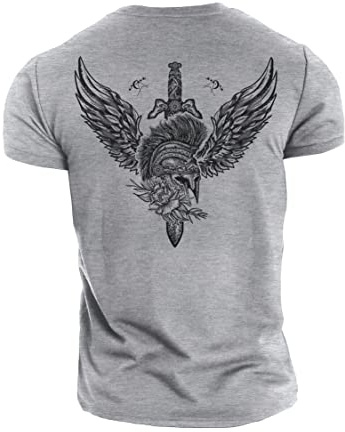 GYMTIER Short Sword - Spartan Forged - Men's Gym T-Shirt - Bodybuilding Workout Top