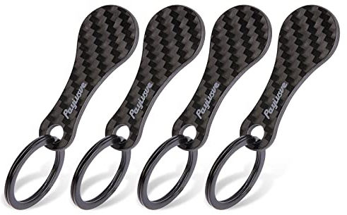 4 Pz Gettone Carrello Spesa, Infrangibile Carbon Chiave Carrello Spesa per Carrello Spesa a Caricamento Frontale, Chiave per Carrello Spesa Rimovibile