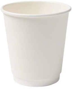 BIOZOYG 500 Stück Kaffeebecher isolierte Pappbecher 200ml / 8 oz Ø 80 mm weiß - doppelwandig plastikfrei nachhaltige Materialien - Einwegbecher Glühweinbecher