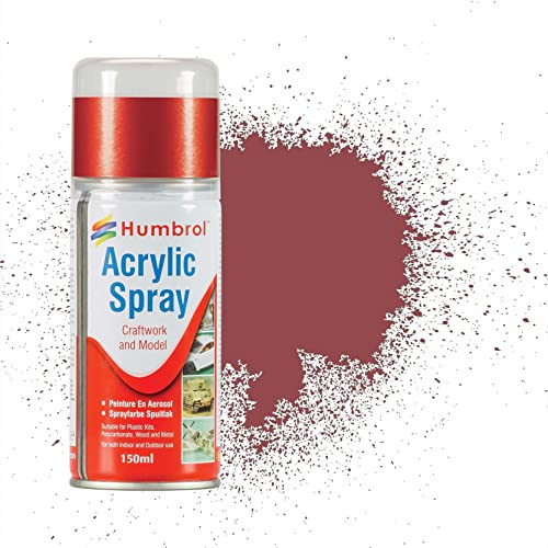 Humbrol Modellers Spray Paint AD6073 No 73 Matt Wine red Oxide Modellers