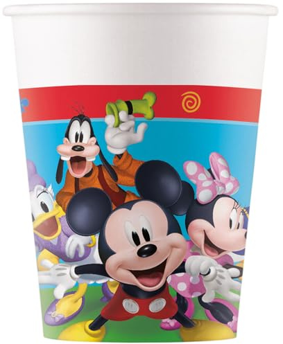 Folat 93823P Paper Cups FSC Mickey Mouse 200 ml - 8 Pieces