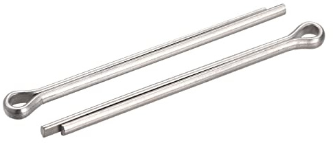 sourcing map Splinte 3 mm x 60 mm Edelstahl-Klemmverschluss für Automobil, Mechaniker, silberfarben, 30 Stück