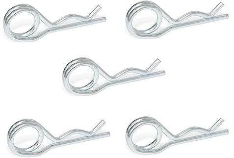 Ganter Normelemente | Federstecker | Stahl | GN 1024-ST-6-D | 5 Stück | doppelte Windung | Durchmesser 6mm