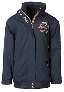 Rydale Kid's Bomber Jacket Boys Girls Equestrian Jackets Waterproof Coat Unisex (as8, age, 3_years, 4_years, regular, Dark Navy)