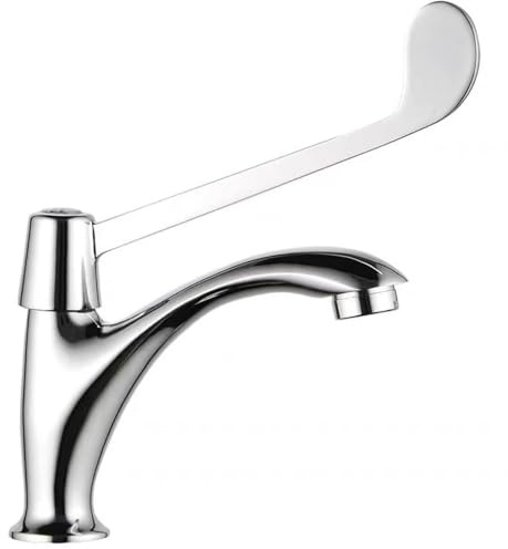 Badezimmer Armatur Badezimmer-Waschbecken Einzelner Kaltwasserhahn Tischbecken-Wasserhahn Schulkantine Medizinischer Waschbecken-Wasserhahn Medizinischer Griff Aus Kupfer