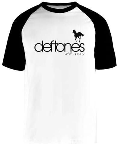 White Pony Weißes Unisex-Baseball-T-Shirt Mit Kurzen Ärmeln