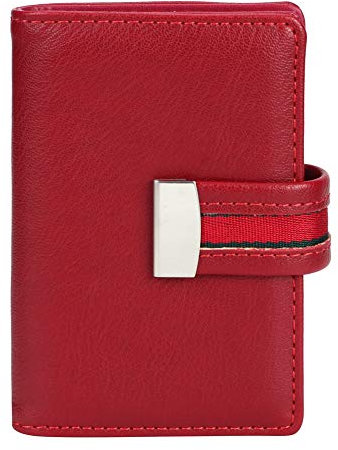 Verdant Touch R F I D Kartenhalter Mini Mode RFID Frauen Kartenhalter PU Leder Bankkartenbox Visitenkartenetui Rot, mehrfarbig, 60_x_180_cm