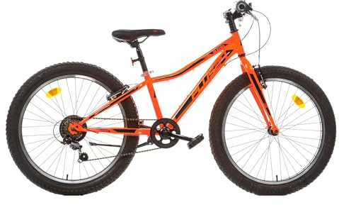 Dino Bikes Kinderfahrrad Größe 24 Zoll MTB Plus Aurela Kinder Art. 424UP Neonorange