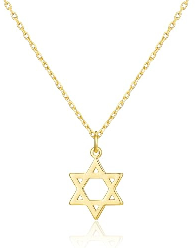 Philip Jones 18k Gold Plated Star of David Necklace