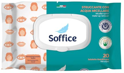 Salviette Struccanti Viso e Occhi con Acqua Micellare (480 Salviette) - Struccante Completo in Salviettine, 24 Confezioni da 20 pz - Ideale per la Rimozione del Make-Up!