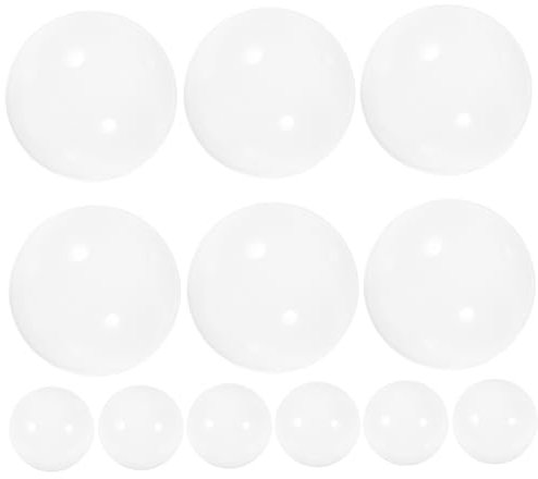 CHILDWEET Fillable Vending Machine Balls 50mm Plastic Storage White 50pcs for Easter Candy and Toy Containers