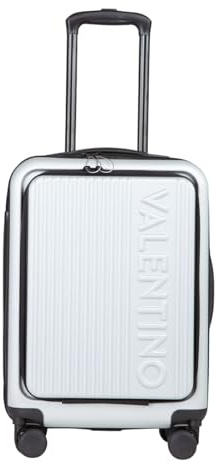 Valentino, LEXPLOR (VV7JG01P), VALIGIE MAT.PLAST.STAMPATE - ABS, SMALL-Size Carry ON Suitcase, Silver (Unisex)