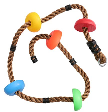 ibasenice 1stück Outdoor Mädchen Schaukel Spielzeug Rundes Kletterseil Für Balance Und Koordination Spielgerät Für Sportliche Aktivitäten Im Freien Farben Zufällig