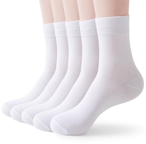 Wamicu Chaussettes Femme 5 Paires Fines Chaussette Unisexes en Coton Peigné