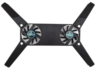 Base Refrigeradora Portatil Gaming Almohadilla de enfriamiento para computadora portátil Enfriador para computadora alimentado 2 ventiladores para computadora portátil refrigeracion portatil Soporte