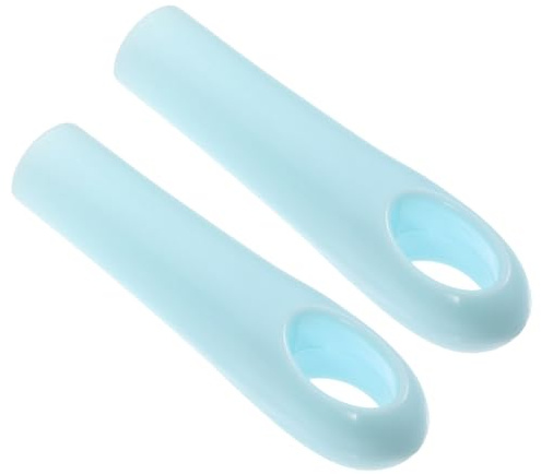 Veemoon 2Pcs Broom Handle End Caps Durable Replacement Grip for Broom Rod Easy to Install Sweeping Accessory Compatible with Various Cleaning Tools Sturdy and Versatile Design Lake Blue