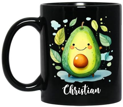 Tazze Da Caffè Avocado Ceramica Mugs,Particolari,Multicolore,Tazza Da Caffe Per Festa Lavoro Papà 330Ml