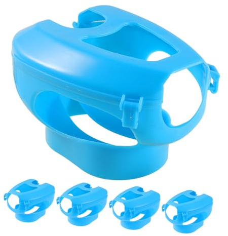 MOTHNUR 5pezzi Porta Iniezioni per Piccioni da Supporto Fisso per Mangiatoia Accessorio per Gabbia in Plastica Utilizzo Sicuro per Alimentazione