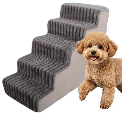 Rampe De Canapé pour Chien Échelle Animaux De Compagnie Antidérapante | Marche Antiglisse Félin Adapté Pour Chiens Âgés Petits Chiots Chats Balcon Terrasse Canapé
