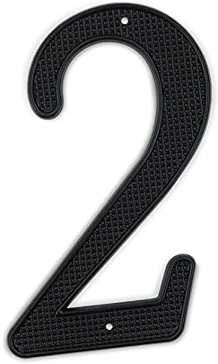 4 Husnummer Svart 10 cm Gatuadress Metall Spiklegering Dörrskylt...(2)