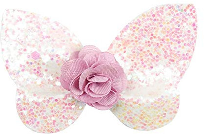 BDLEZI Hairpin Cipolla Rosa della Forcella dell'Arco dell'ornamento Bambini Svegli del Tutto-fiammifero Accessori for Capelli Semplice Principessa (Color : White)