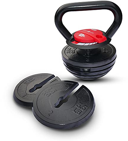 Powerball RPM Power Einstellbar Gewichte - Einzelne verstellbare Gewichte - Ideal für Heimtraining, Krafttraining und Muskelaufbau für Männer und Frauen. (18kg Verstellbarer Kettlebell)