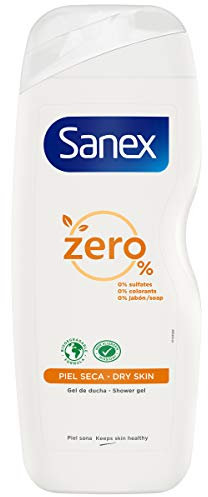 Sanex Zero% Gel de Ducha, Pieles Secas, 600ml