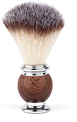 Störtebekker® Premium Rasierpinsel - edler Pinsel aus Dachshaar Imitat - erzeugt ergiebigen Schaum - veganer Rasurpinsel für eine angenehme Nassrasur - Shaving Brush - inkl. hochwertiger Verpackung