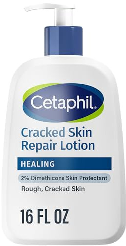 CETAPHIL Cracked Skin Repair Lotion | 473 ml | für sehr raue und rissige, empfindliche Haut | 24 Stunden Hydration | schützt und spendet rissige Haut | hypoallergen | parfümfrei