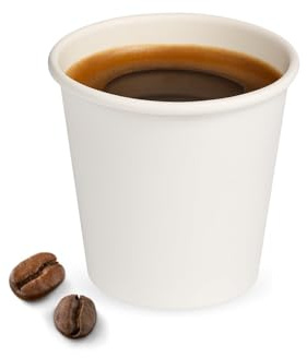 VIRSUS 1600 Bicchieri in Carta per Caffe 90ml Colore Bianco, biodegradabili 32 Cf x 50 pezzi bicchiere cartoncino per caffè - M