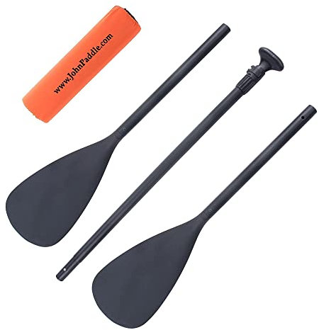 John Paddle let's rOAR www.johnpaddle.com SUP Paddel/Kayak 165-208 / 225cm 3-tailig + Floater/Schwimmer/Boje zum Schutz des Paddels vor Untergang