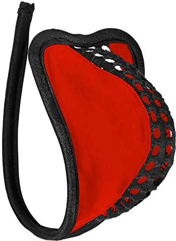 ranrann C-string sexiga heta ringar mini öppen stringtrosa tanga trosor thong bikini snöre underkläder underkläder, Typ B svart och röd, One size