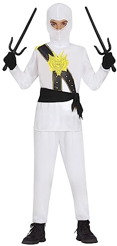 FIESTAS GUIRCA Vit ninja krigare kostym pojke - Karate kostym barn 3-4 år