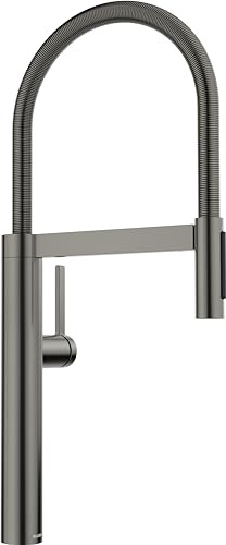 BLANCO CULINA-S II | Küchenarmatur | Mit herausziehbarem Schlauch | Wechsel | [10,5x26x56,8 cm] | Wechsel von Klar- in Brausestrahl | wassersparend | Keramik Kartusche | Hochdruck
